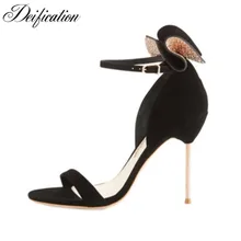 Deification Sexy Gladiator Sandals Women Butterfly Knot Embellished Women Sandals Sweet High Heels Party Wedding Shoes Zapatilla Deification Sexy Gladiator Sandals Women Butterfly Knot Embellished Women Sandals Sweet High Heels Party Wedding Shoes Zapatilla