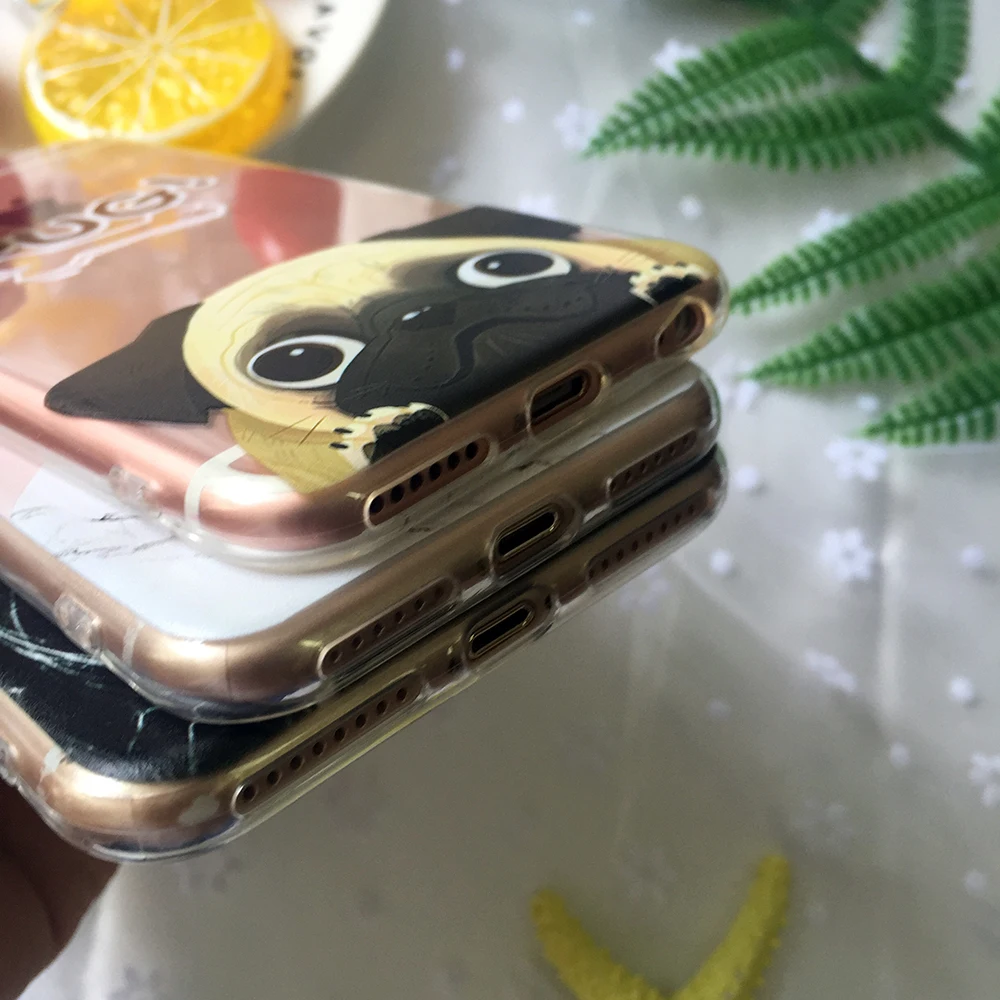 Супер милые супер собаки для iphone 5 5S SE 6 6S 7 8 PLUS X чехол Высокое качество прозрачные