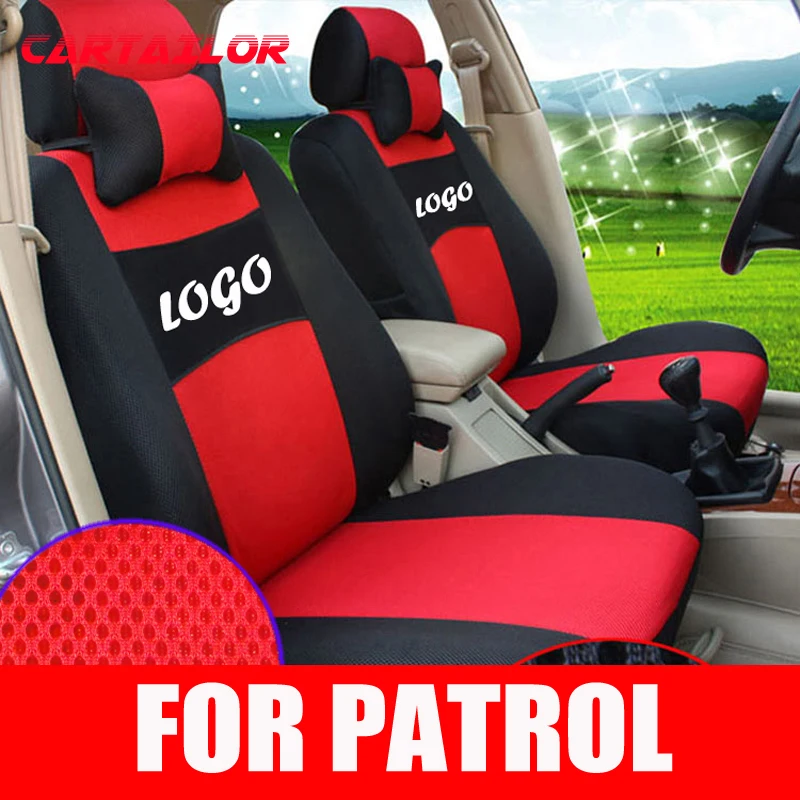  CARTAILOR auto seat covers fit for NISSAN PATROL car seat cover set mesh styling interior accessori