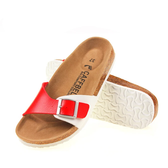 Women Sandals flower printing cork buckle flip flops mixed color glitter slippers beach sandals bis size 42 43 y450