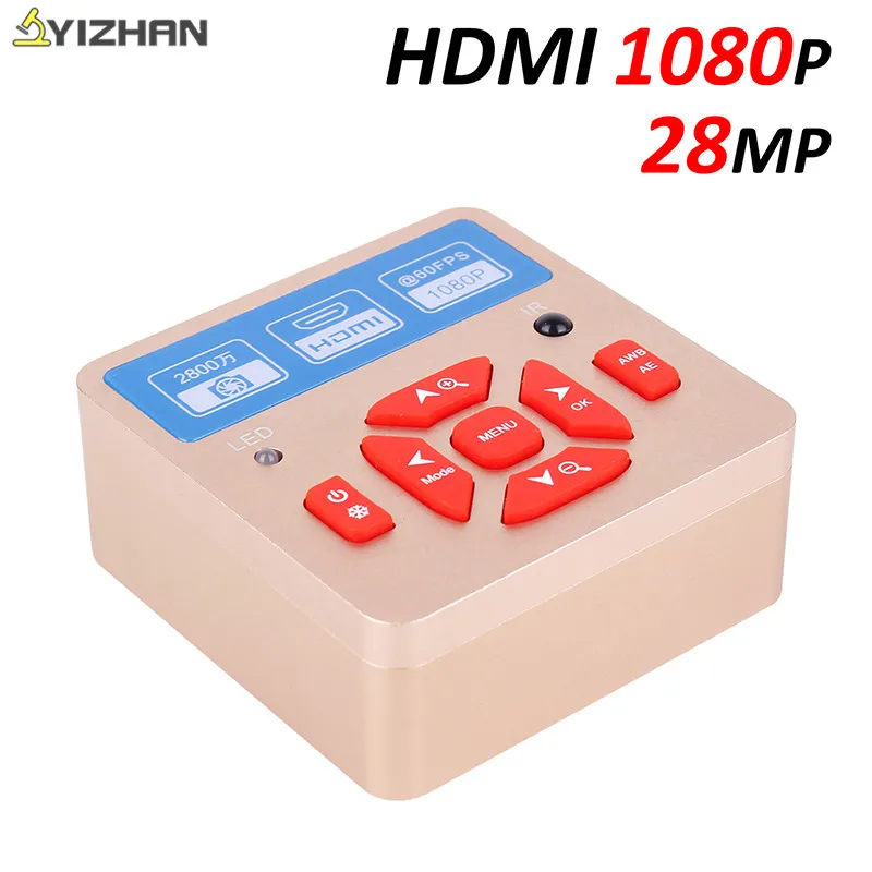 

28MP Cmos Camera 1080P 60FPS HDMI USB Electronic Industrial Microscope Camera For Stereo Zoom Microscope Trinocular Microscopio
