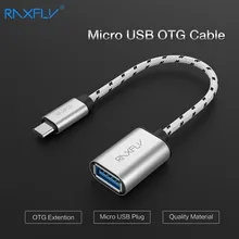 RAXFLY Micro USB адаптер Micro USB мужчина к USB 2,0 Женский OTG кабель для Xiaomi huawei samsung Galaxy S4 S5 S6