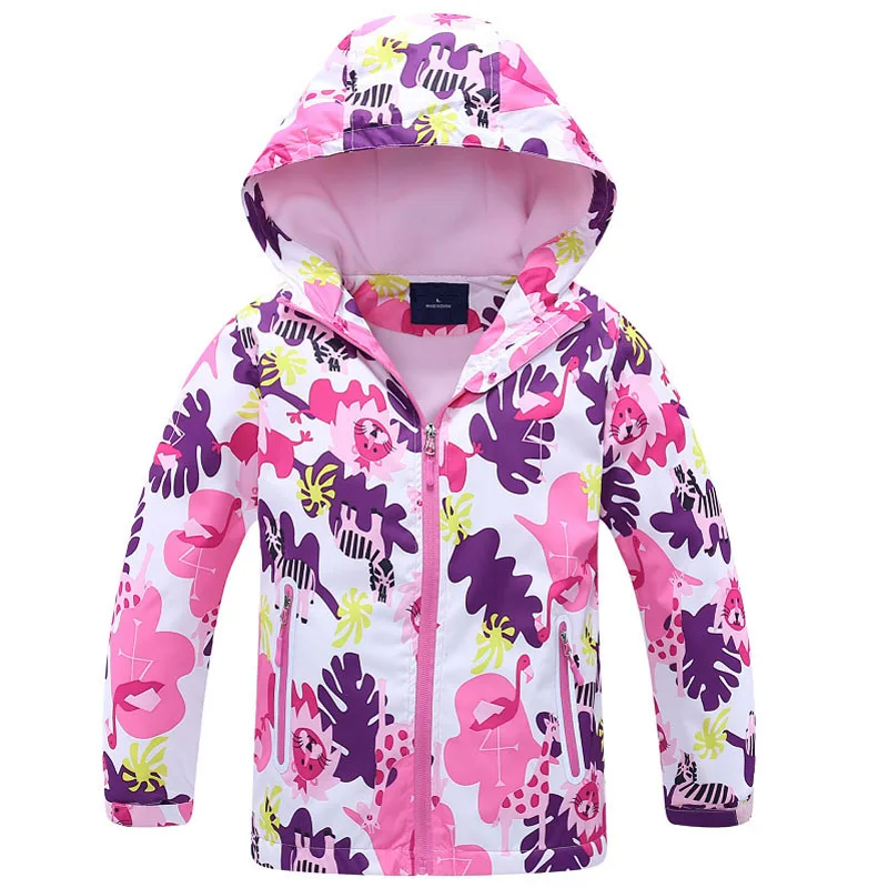 Meninas à Prova Jaquetas da Criança Jaqueta ao ar Dwaterproof Água Outono Livre Roupas Infantis Esportes Hoodies Cabolsa Velo Quente Outerwear 7 Mamãe e Bebê