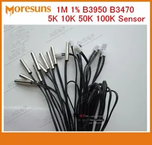 Free ship 10pcs Refrigeration air conditioner NTC temperature sensor probe 5 30mm Length1M 1 B3950 B3470