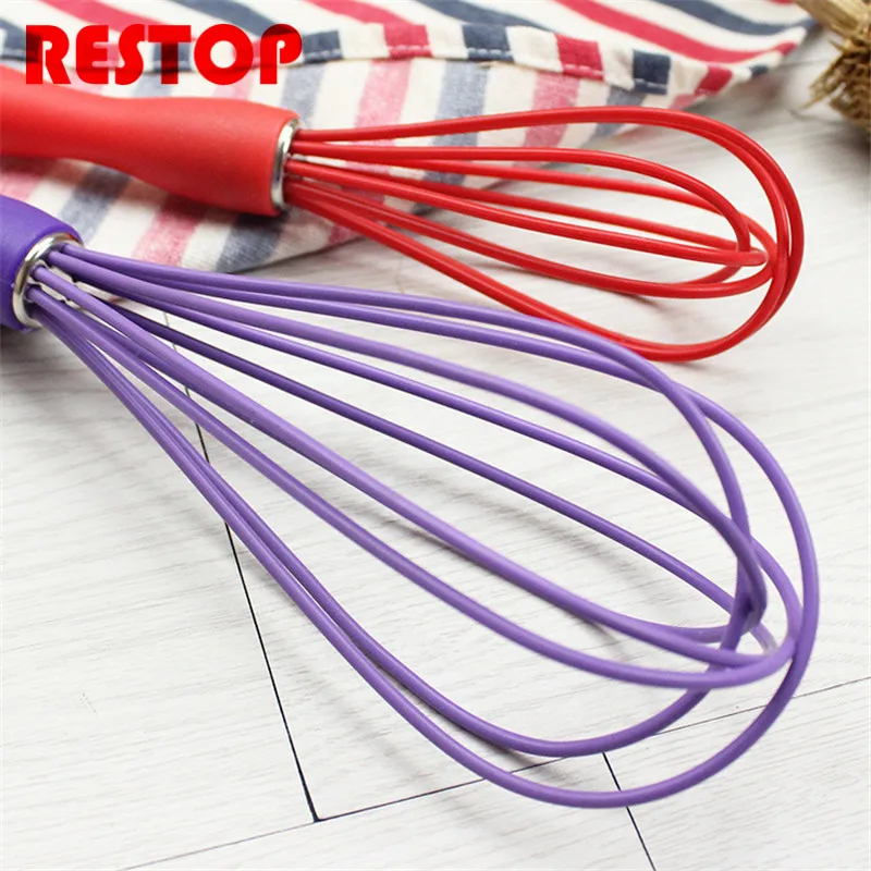 S&M Size Food Grade Silicone Egg Beaters Eggbeater Whisk Stirrer Mixer