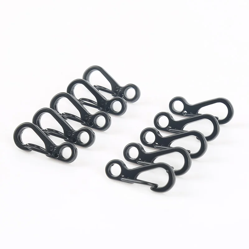 

10Pc Practical Outdoor Climbing Harness Sports 8-Shaped Small Carabiner Snap Alloy Climbing Buckle Camping Hiking Climbing Gear