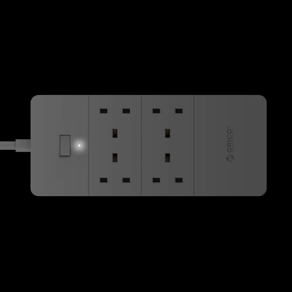 ORICO USB силовая лента штепсельная вилка Великобритании 4 6 8 розетка переменного тока розетка 5 USB порт Защита от перенапряжения удлинитель адаптер 1,5 м кабель питания