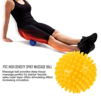 

8 cm PVC High Density Spiky Massage Ball Foot Pain Plantar Fasciitis Reliever Treatment Hedgehog Ball Massager Acupressure Ball