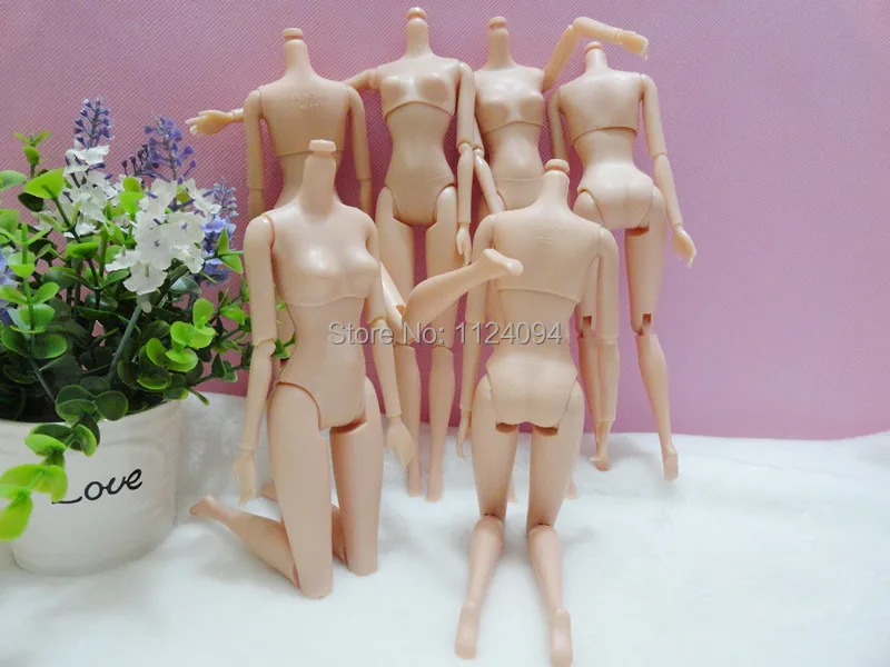 

O for U NEW Arrival Top Quality All-Joint Rotational Plastic Doll Bodies Naked Body Without Head For Barbies 1/6 Dolls DIY Toy