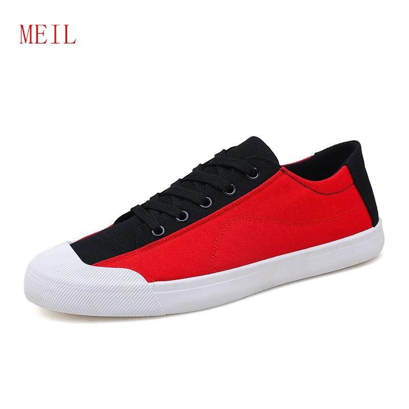 

Color Matching Men's Shoes Summer Breathable Canvas Shoes Male Korean Version Of The Trend Students Wild Casual Sneakers Shoes
