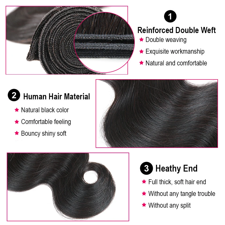 Black Pearl Pre-Colored Human Hair Bundles Remy Hair Extension 1 /3 Bundle Body Wave Hair Weaving 100g Black Pearl Pre-Colored Human Hair Bundles Remy Hair Extension 1 /3 Bundle Body Wave Hair Weaving 100g