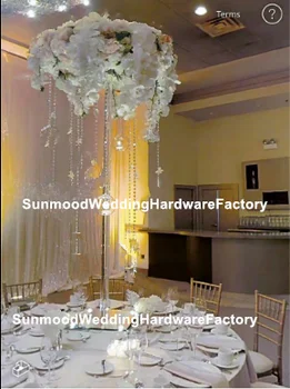 

luxury europe style gold or sliver metal flower stand centerpiece for wedding