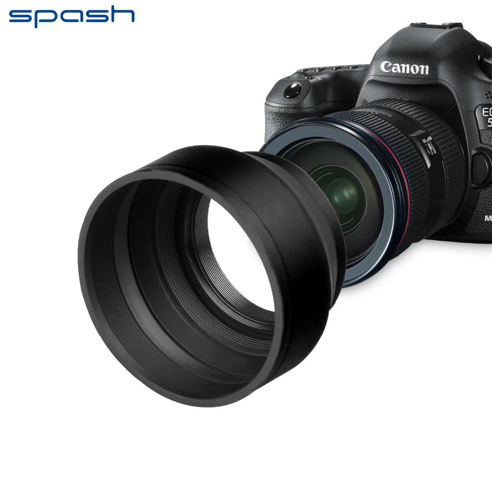 Spash 67MM Collapsible Rubber Lens Hood For Canon Nikon Sony DSLR Lens