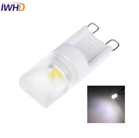 

IWHD 5pcs G9 LED Lamp 220V 1W COB 100lm Warm White/White LED Light Bulb G9 For Home Lighting Milky Cover High Bright Spotligh