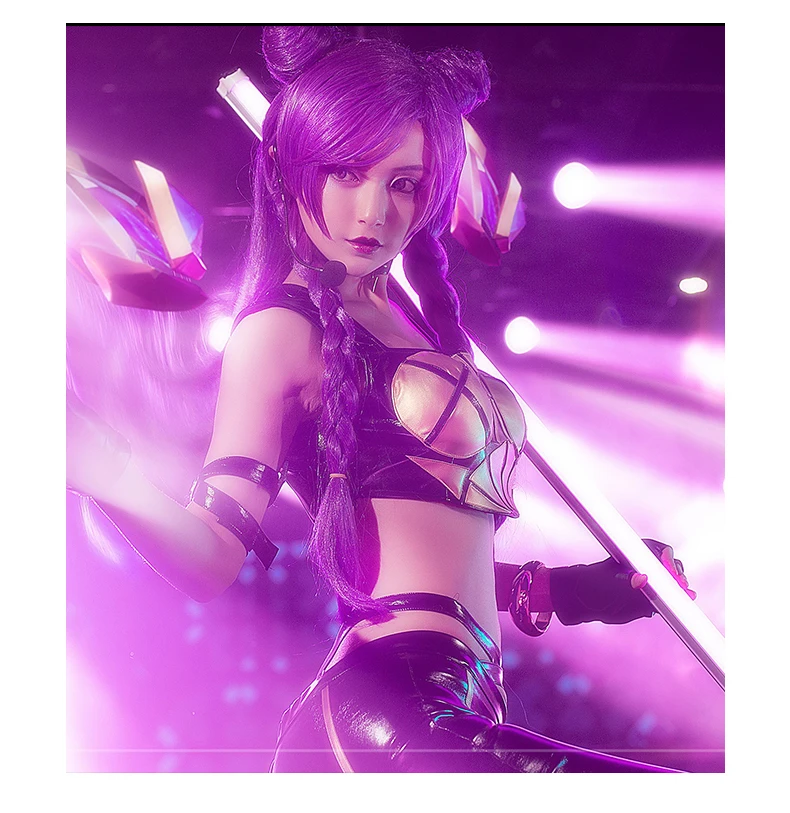 LOL Virtual Band K/DA Kaisa дочка пустота Косплей Костюм форма ткань костюмы для женщин