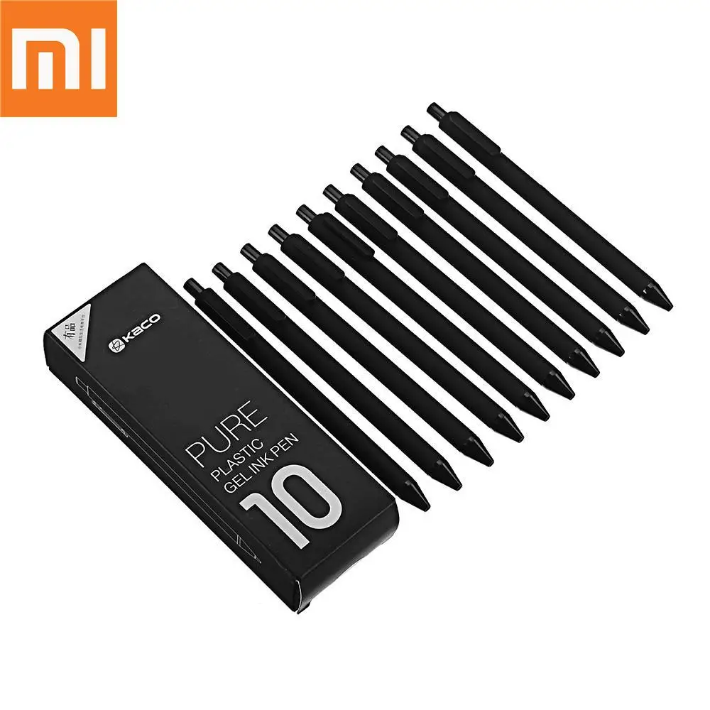 

Original Xiaomi Mijia KACO 0.5mm Signing P E N Gal Ink Smooth Writing Durable Signing Black Refill 10Pcs/Lot