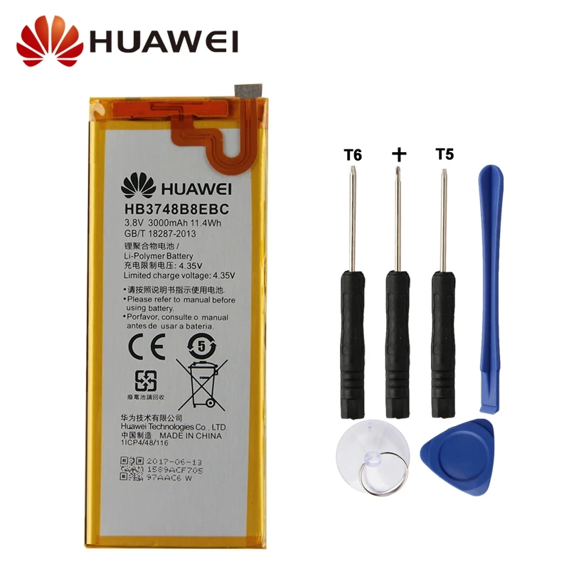 

Original Replacement Battery HB3748B8EBC For Huawei C199 C199-CL00 Ascend G7 G7-TL100 Authentic Phone Battery 3000mAh