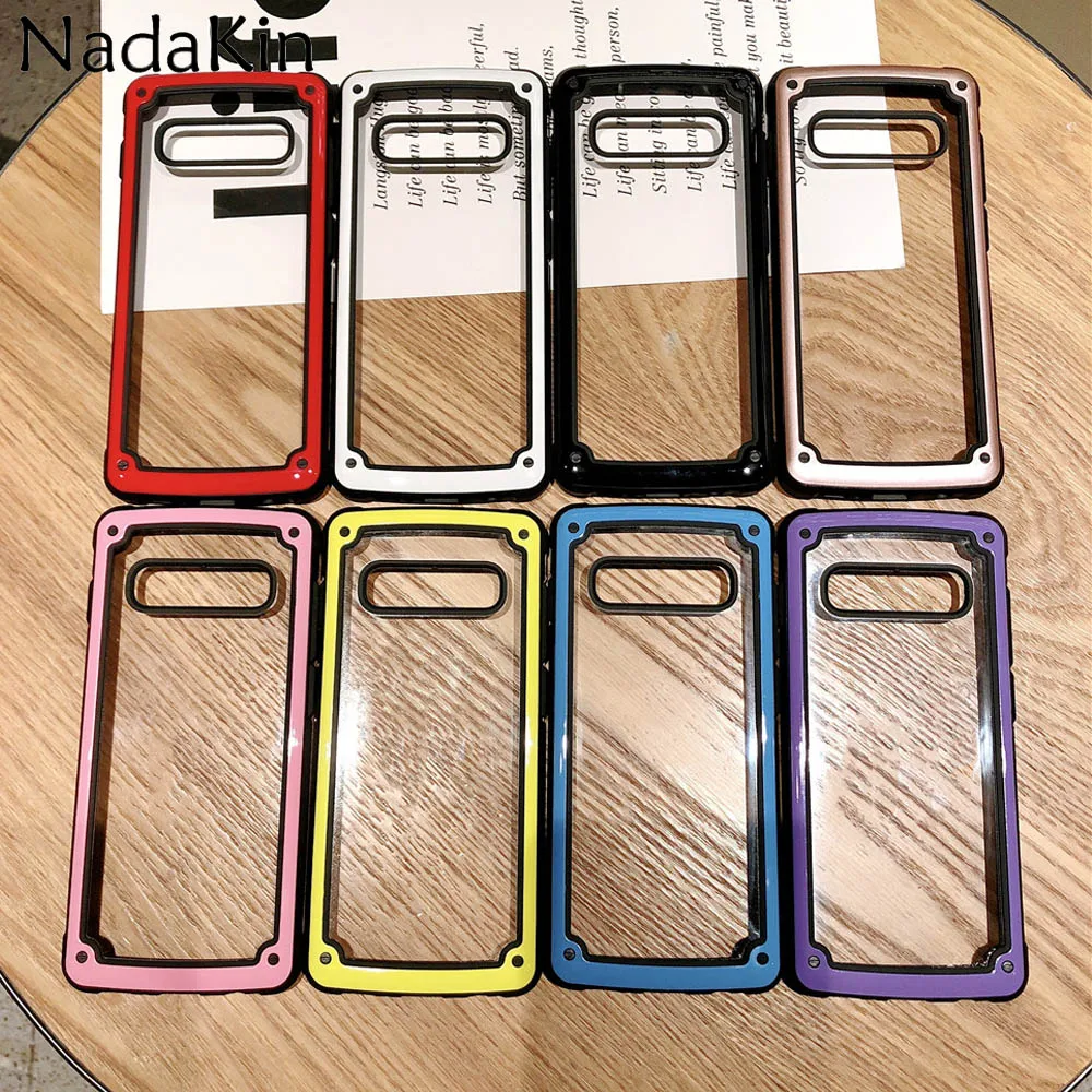 

Hard Shockproof Armor Clear Back Case Shell for Samsung Galaxy S8 S9 S10 Plus S10e Note 8 9 With 4 Corner Airbags Protection