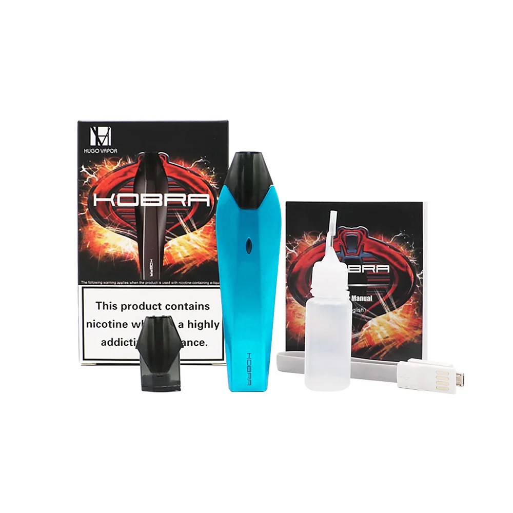 Hugo Vapor Кобра Pod стартовый набор для вейпинга с 1 8 мл ёмкость и 500 мАч 1.5ohm Керамика