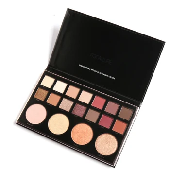 

18 Colors Eyeshadow Palette Matte Diamond Glitter Matallic Eye Shadow in One Palette Blush Earth Color Smokey Makeup Cosmetics