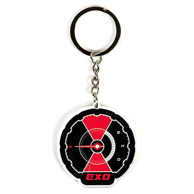 

KPOP EXO 5th Album DONT MESS UP MY TEMPO Acrylic Keychain Keyring Pendant For Clothes Hat Backpack Decoration