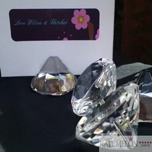 

FREE SHIPPING(15pcs/Lot)+Heart Diamond Crystal Place Card Holder Wedding Party Table Name Holders Bridal Shower Favors