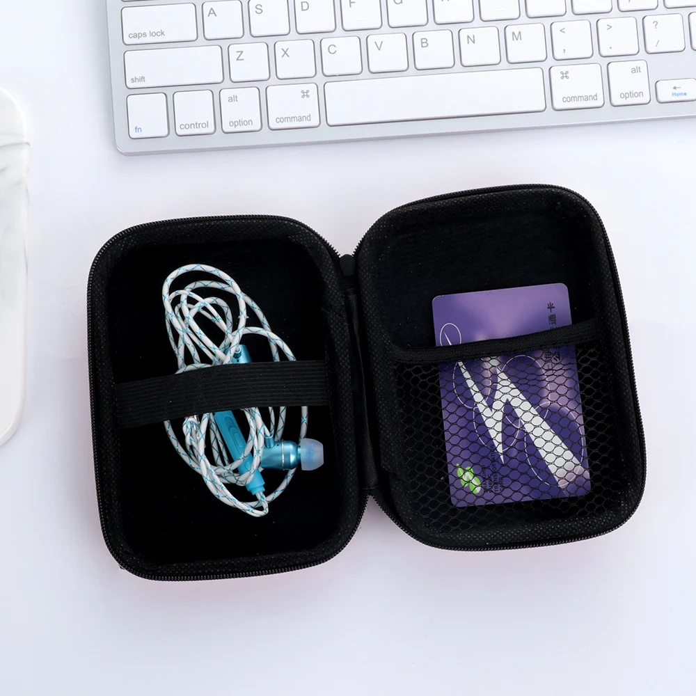 

1PC Earphone Pouch Case Container Diamond Painting Tool Embroidery Cross Stitch Storage Bag Cable Earbuds Storage Box Holder