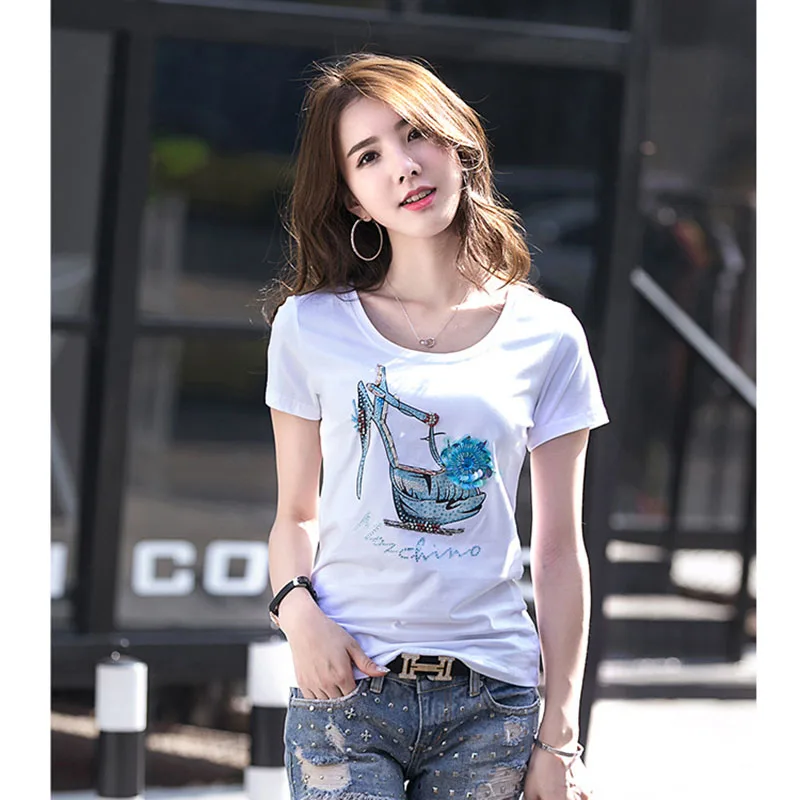 Футболка женская одежда 2018 Camisas Femininas футболка с круглым вырезом коротким рукавом