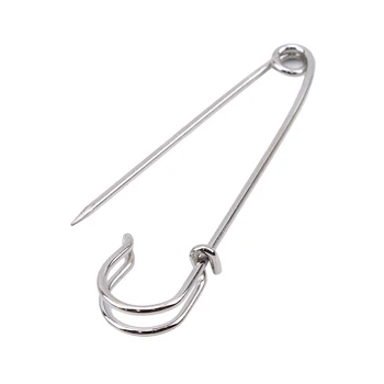 

100Pcs/pack Safety Pins Brooch Extra Large Steel Safety Pin Brooch Pin,Bright Silver Sewing Needle 65mm/75mm Alfileres Costura
