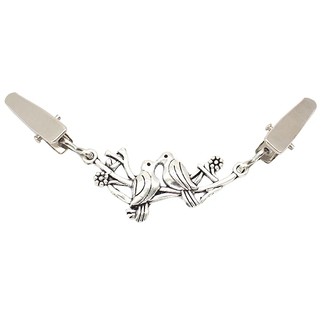 

Women Vintage Cardigan Sweater Clips Blouse Pin Shawl Brooch Clips Shirt Collar Retro Duck Clip Scarf Clasps Charm Accessories