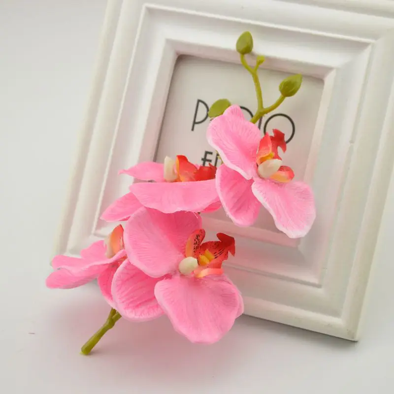 1 шт. Искусственные цветы Моль Орхидея Бабочка Орхидея для нового дома свадебный фестиваль украшения искусственный цветок - Цвет: pink