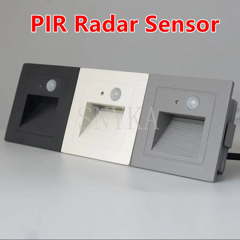 

3W Waterproof LED Step Stair Light Outdoor Indoor PIR Motion Sensor Detector LED Wall Light Infrared Human Sensor Night Light
