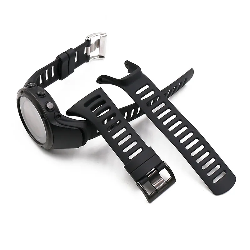 Men watch band Rubber strap watch accessories pin buckle for Suunto Ambit1 2 3P SPORT RUN outdoor sports strap female bracelet
