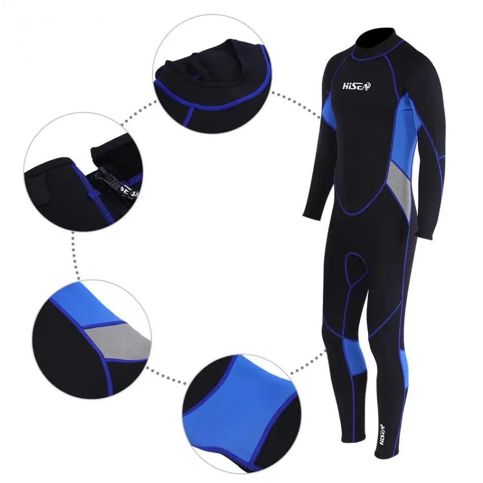 3 мм Неопреновые костюмы для дайвинга цельная одежда для серфинга с длинным рукавом для дайвинга мужские купальники для плавания
