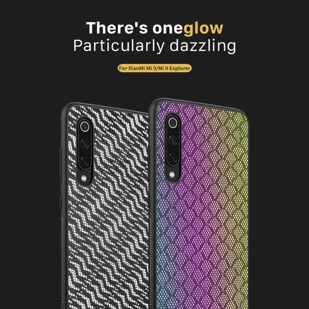 

for Xiaomi Mi 9 Case NILLKIN Woven Polyester Mesh Reflective Protective Back Cover Case for Xiaomi Mi 9 Mi9 Explorer