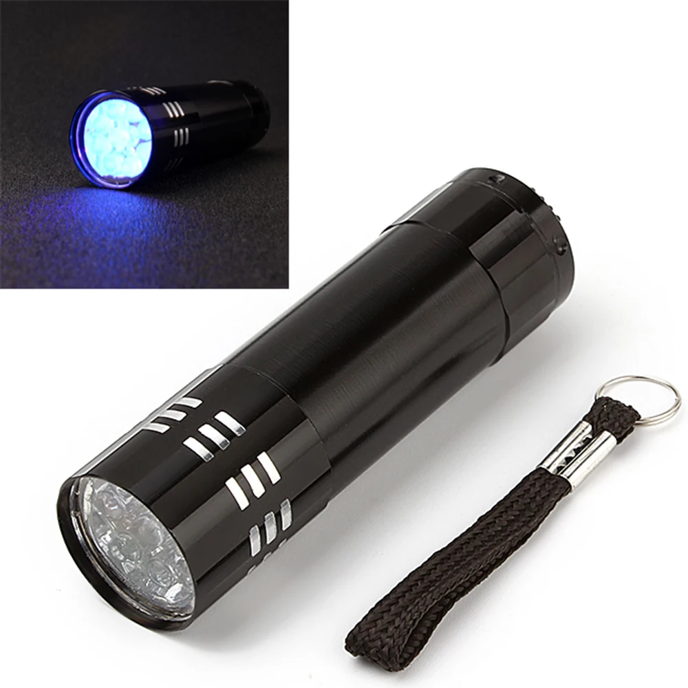 9 LED UV Ultra Violet Lamp Torch Flashlight for Anti fake UV Flashlight