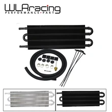 WLR RACING – UNIVERSAL 305X127X19.05 ALUMINUM REMOTE TRANSMISSION OIL COOLER/AUTO-MANUAL RADIATOR CONVERTER WLR7432