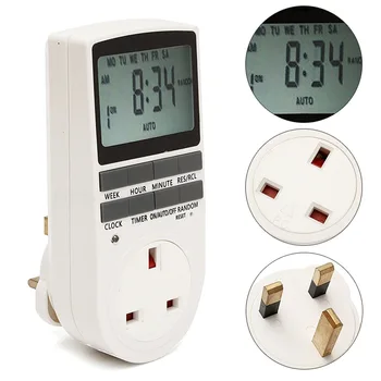 

American standard 2018 new hot-selling intelligent time power socket timer switch Big screen digital display