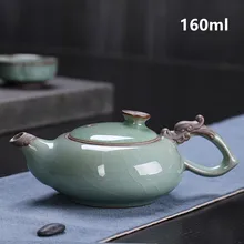 Керамический Чайник Китайский Фиолетовый Глиняный фарфор чайная посуда инструменты кунг-фу ледяная трещина чайный горшок набор 100 мл~ 200 мл чайная церемония подарок