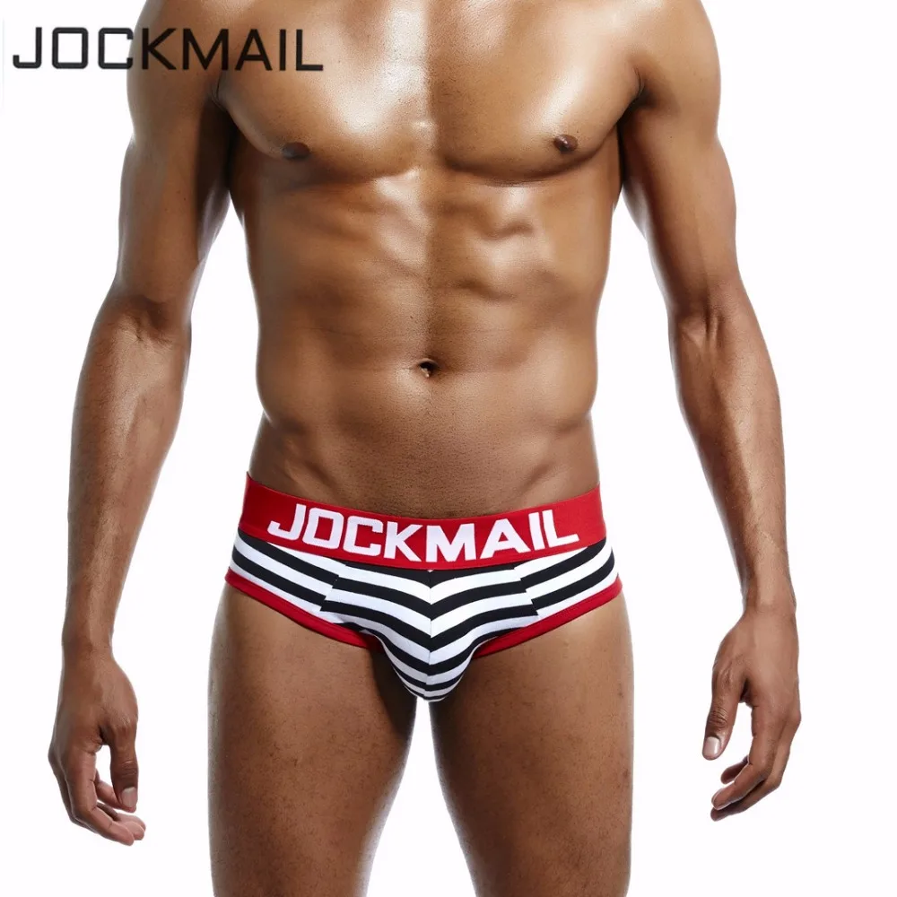 Трусы брифы JOCKMAIL мужские с открытой спиной брендовые пикантные хлопковые трусы