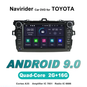 

touch screen OTOJETA Android 9.0 car dvd player FOR TOYOTA COROLLA 2011 navigation stereo car accessories gps Multimedia radio