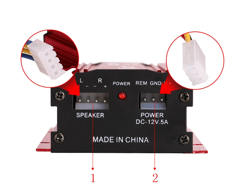 kinter MA-150 Stereo Audio Amplifier 2channel 20W DC 12V Clear Sound For Car and Motorcycle etc