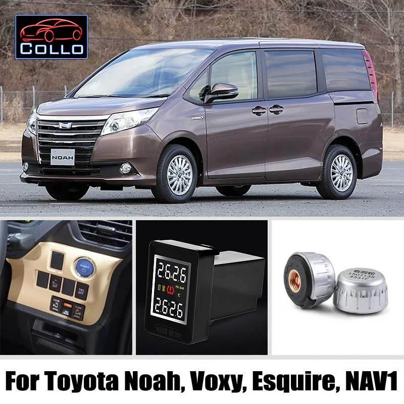 

Special TPMS For TOYOTA Noah / Voxy / Esquire / NAV1 / Tire Pressure Monitoring System Of External Sensors / DIY Install So Easy