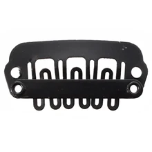 50 шт черные u-образные заколки для волос, зажим для наращивания волос, парик, зажим для волос 23 мм