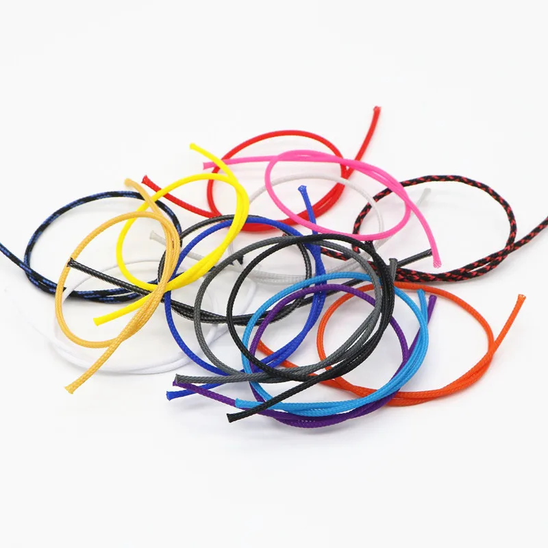 Angituy 2mm PET Sleeve expandable braided cable sleeve sleeving DIY Cable-10m/lot