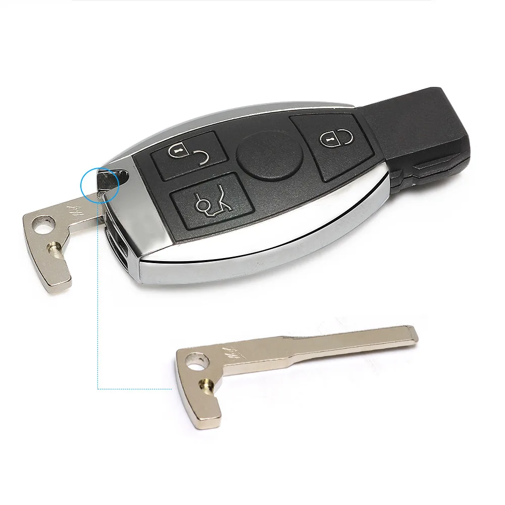 Лучшее Качество Смарт дистанционные брелки для ключей Mercedes Benz чип NEC 315/433 МГц