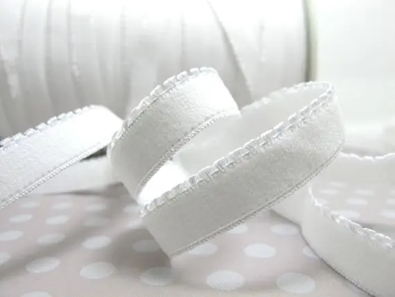 CLEARANCE|6 Yards 1/2 Inch White Picot Edge Decorative Pattern Lingerie Elastic|Headband Elastic|Skinny Narrow Stretch Lace| | Дом и сад