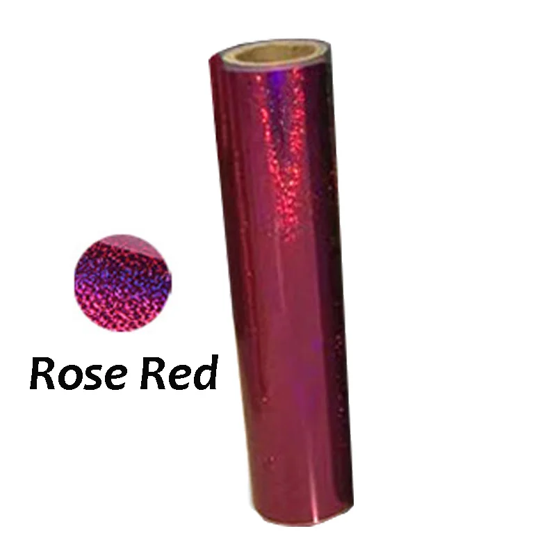 Rose Red 25 см* 100 см ПВХ теплопередача виниловая пленка футболка Железная на HTV печать рисунков коротких цифр для спортивной одежды украшения дома - Цвет: Rose Red