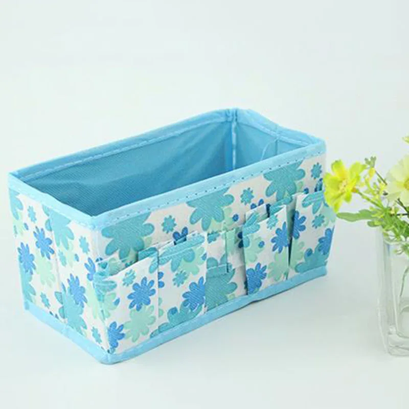 Foldable Makeup Storage Box For Lipstick Holder Organizer Nail Polish Display Stand Jewelry Small Items Storage Glove Box