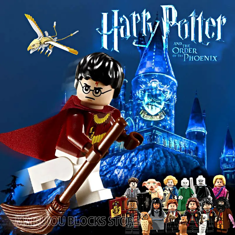 Legoing Harri Pottered Hermione Ron Dumbledore Lord Voldemort Dobby Building Blocks Toys for Children Legoings Movie Figures Legoing Harri Pottered Hermione Ron Dumbledore Lord Voldemort Dobby Building Blocks Toys for Children Legoings Movie Figures